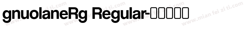 gnuolaneRg Regular字体转换